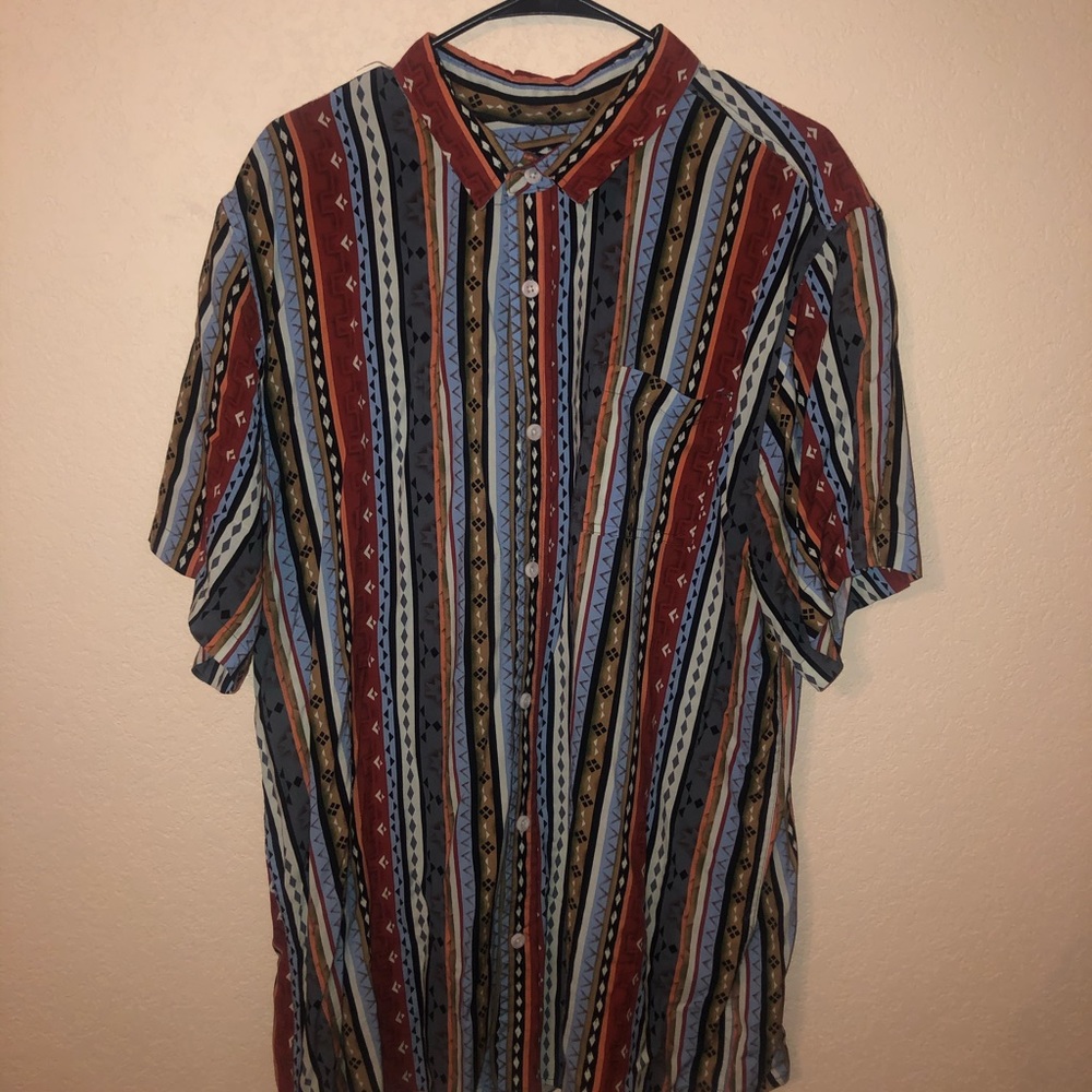 PacSun Multi- Print Button Up
